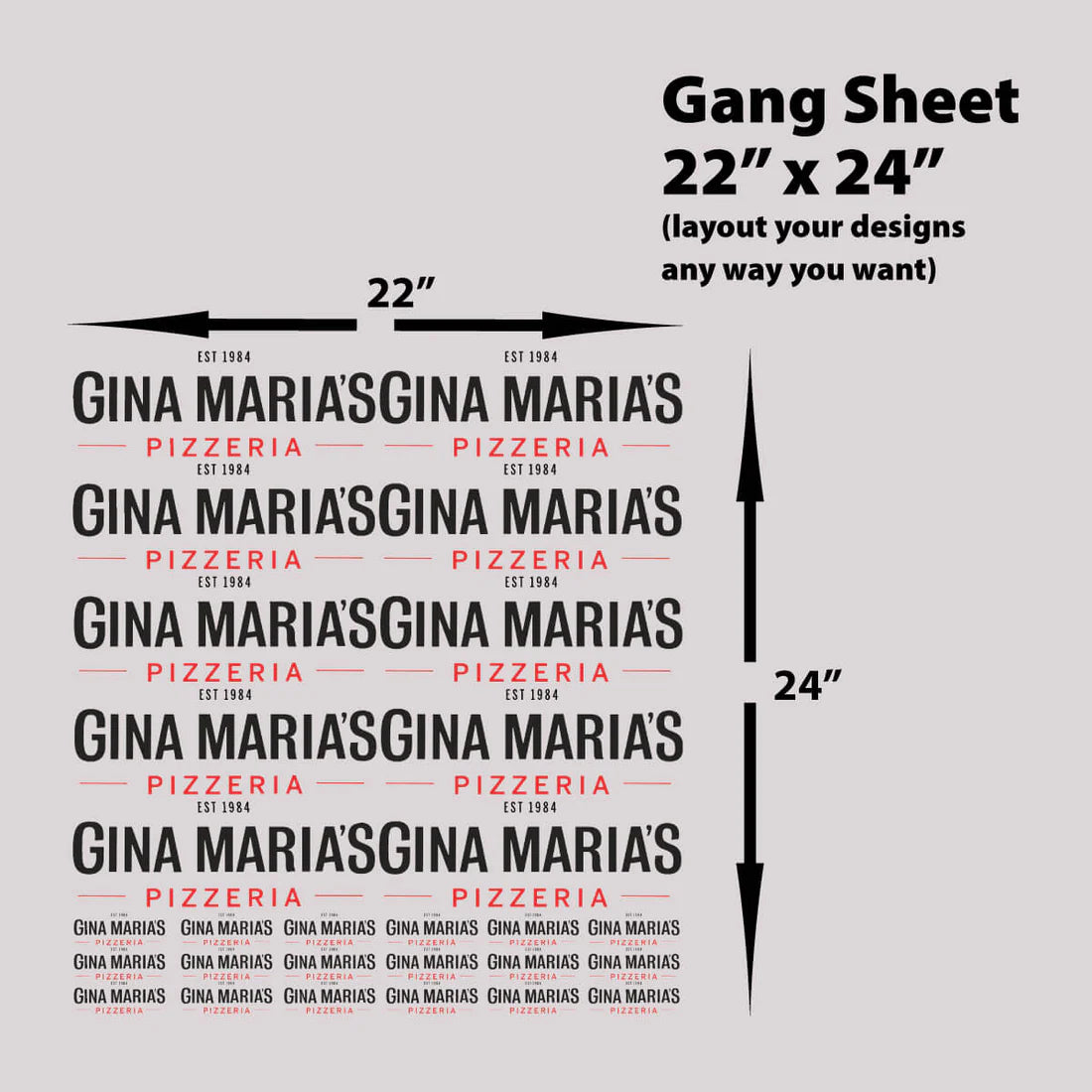 Build Your Own Custom DTF Gang Sheet