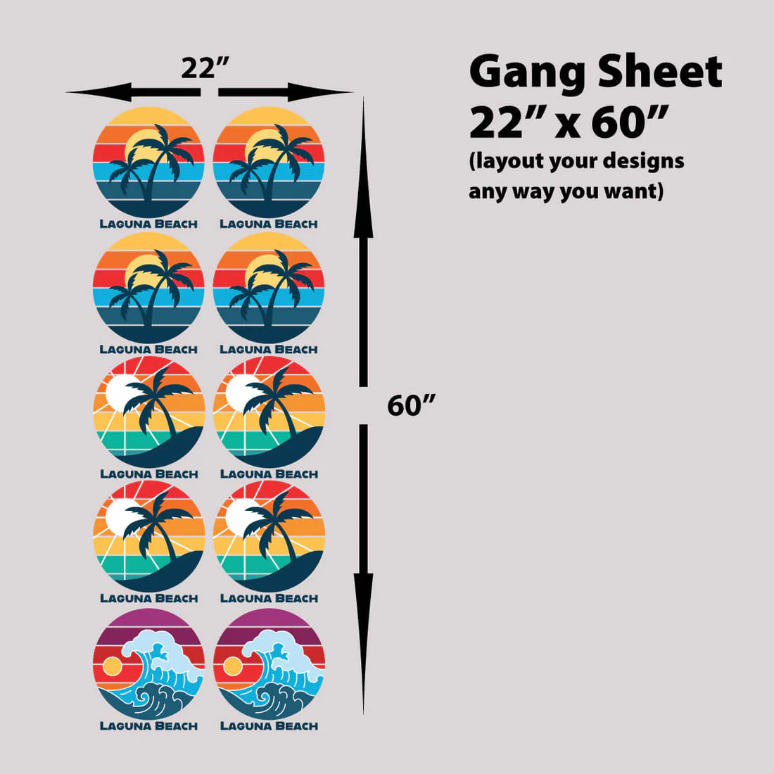 Build Your Own Custom DTF Gang Sheet