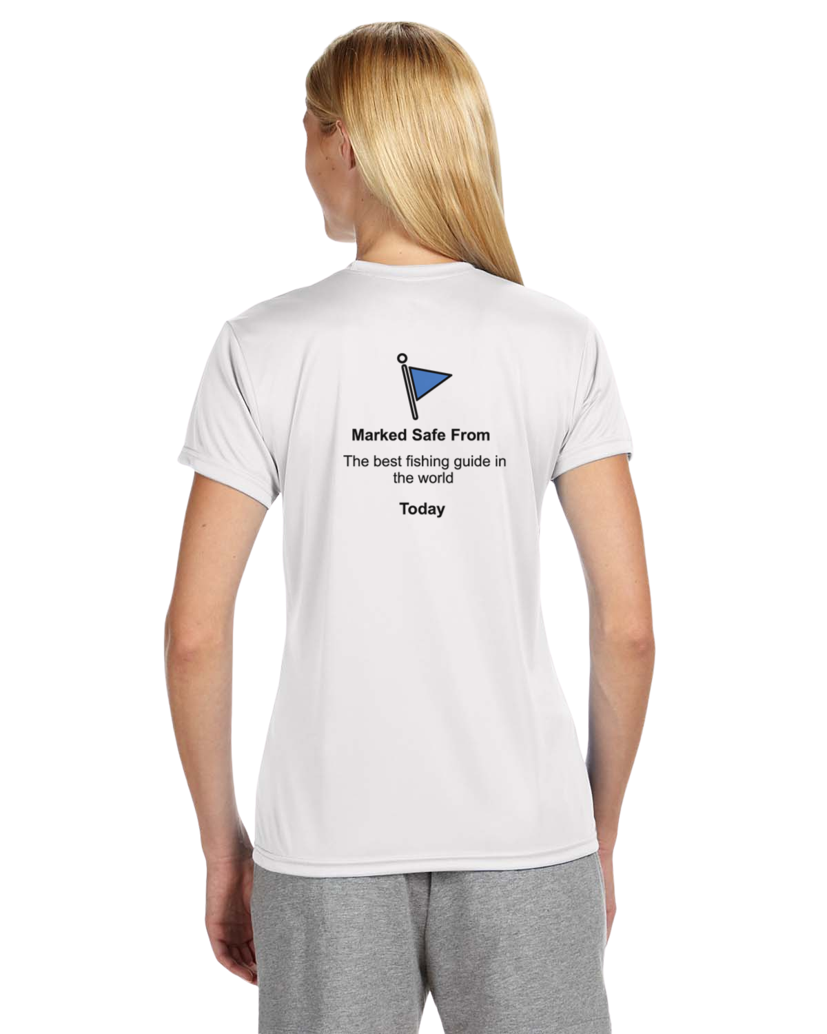 Marked Safe From - White Shirt *ADULT SIZE*